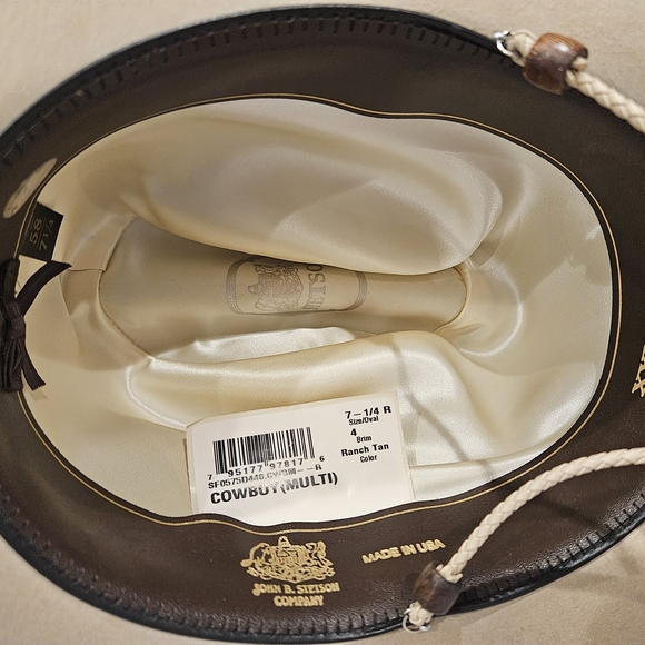 Stetson Retired Ranch Tan Western Cowboy Hat Size 7 1/4 XXXXX SF0575D440 - Picture 2 of 11